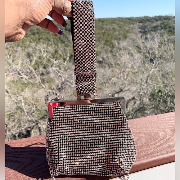 Rhinestone‎ Sequin Mini Bag Wrist Crossbody - Picture 3 of 15
